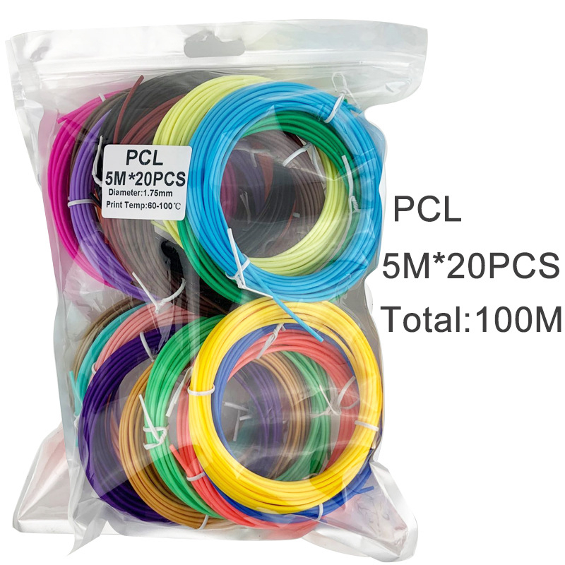 PCL filament za niske temperature 3D ispis – Materijal: PCL; Točnost ispisa: 0.75 mm; Namjena: ispis olovkom; Marka: SETOOKJ; Uvoz: Ne