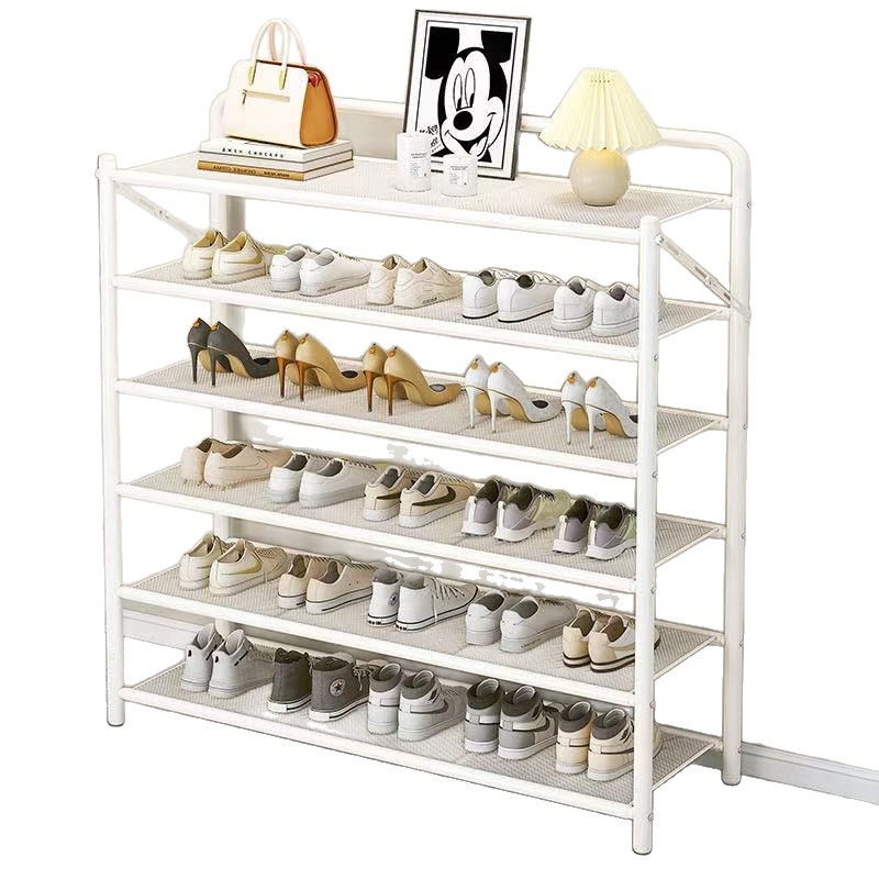 Μεταλλικός αναδιπλούμενος ραφιέρα παπουτσιών, 5 επιπέδων, επιδαπέδιος στήσιμο, κατάλληλος για αθλητικά παπούτσια, μποτάκια και ψηλά τακούνια (Μοντέλο 003)