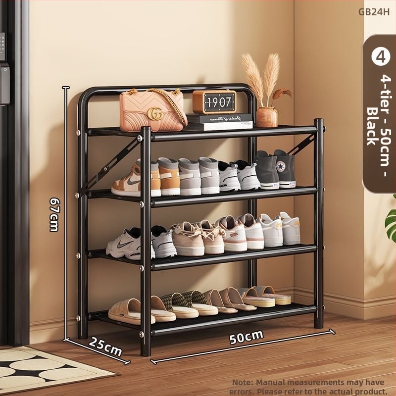 Μεταλλικός αναδιπλούμενος ραφιέρα παπουτσιών, 5 επιπέδων, επιδαπέδιος στήσιμο, κατάλληλος για αθλητικά παπούτσια, μποτάκια και ψηλά τακούνια (Μοντέλο 003)