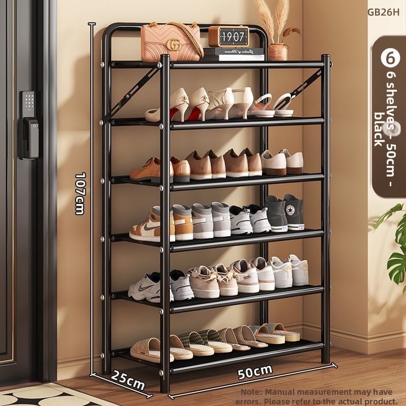 Μεταλλικός αναδιπλούμενος ραφιέρα παπουτσιών, 5 επιπέδων, επιδαπέδιος στήσιμο, κατάλληλος για αθλητικά παπούτσια, μποτάκια και ψηλά τακούνια (Μοντέλο 003)