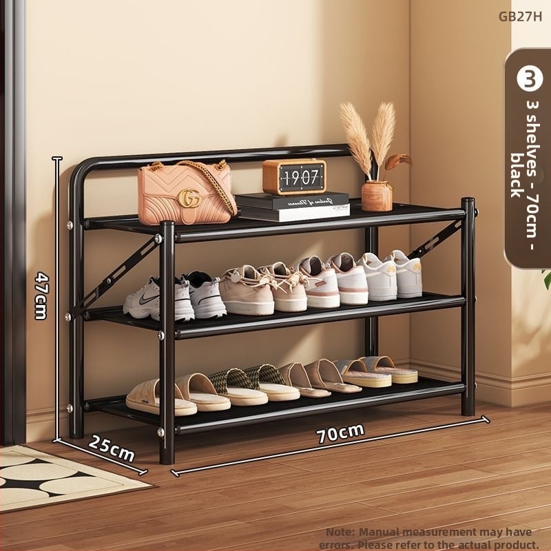 Μεταλλικός αναδιπλούμενος ραφιέρα παπουτσιών, 5 επιπέδων, επιδαπέδιος στήσιμο, κατάλληλος για αθλητικά παπούτσια, μποτάκια και ψηλά τακούνια (Μοντέλο 003)