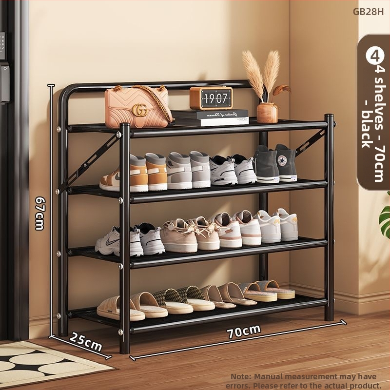 Μεταλλικός αναδιπλούμενος ραφιέρα παπουτσιών, 5 επιπέδων, επιδαπέδιος στήσιμο, κατάλληλος για αθλητικά παπούτσια, μποτάκια και ψηλά τακούνια (Μοντέλο 003)