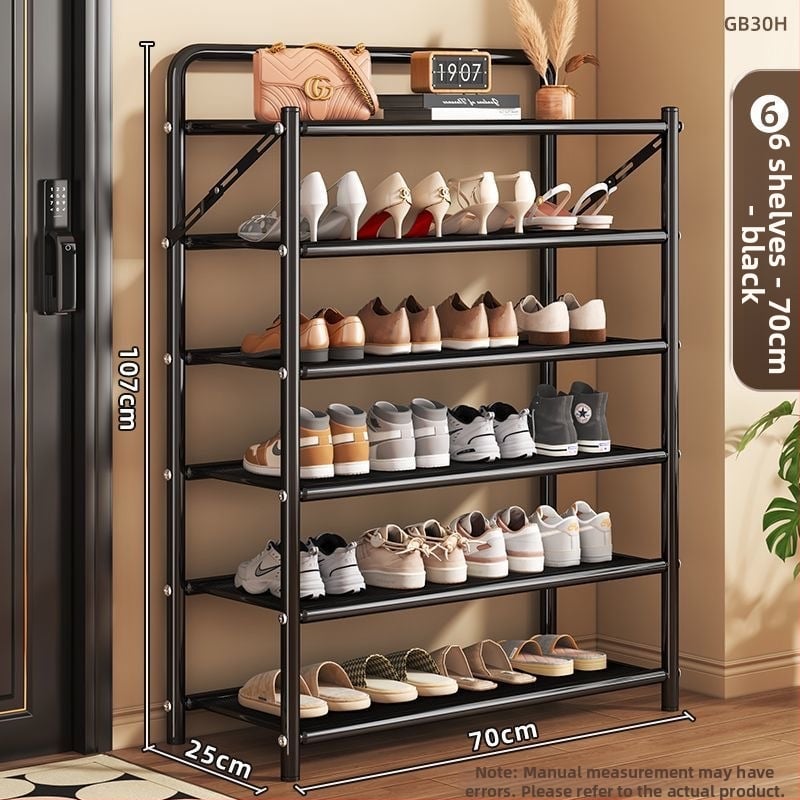 Μεταλλικός αναδιπλούμενος ραφιέρα παπουτσιών, 5 επιπέδων, επιδαπέδιος στήσιμο, κατάλληλος για αθλητικά παπούτσια, μποτάκια και ψηλά τακούνια (Μοντέλο 003)