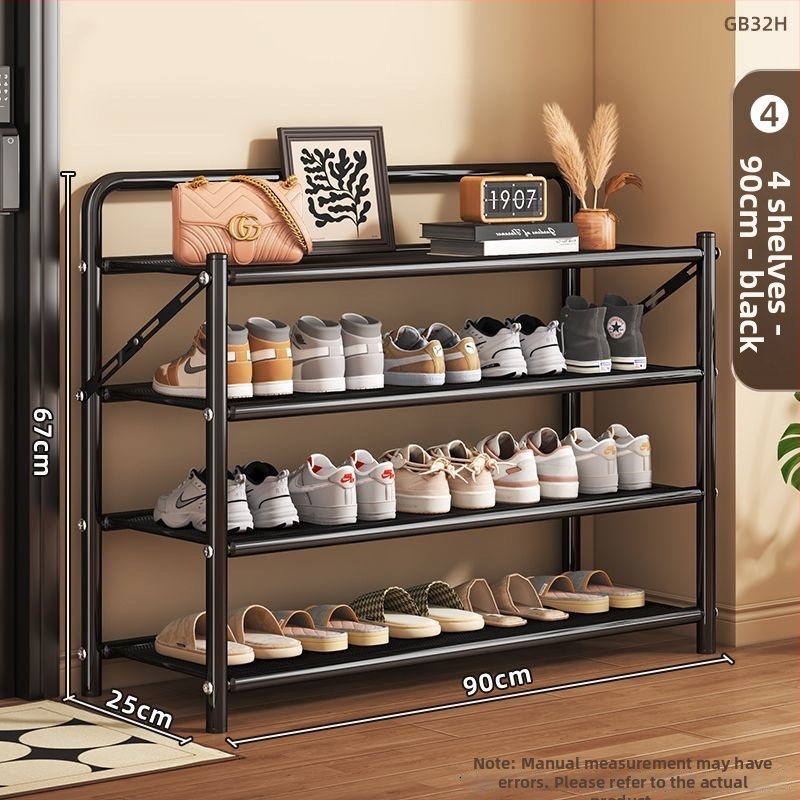 Μεταλλικός αναδιπλούμενος ραφιέρα παπουτσιών, 5 επιπέδων, επιδαπέδιος στήσιμο, κατάλληλος για αθλητικά παπούτσια, μποτάκια και ψηλά τακούνια (Μοντέλο 003)