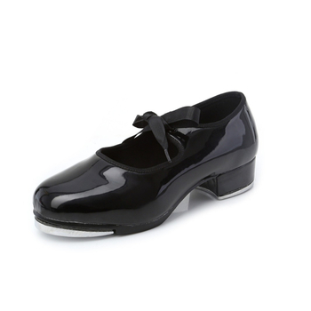 Ženske tap plesne cipele, stil vrpce, gornji dio od sintetičke kože, gumena potplat, moderni ples