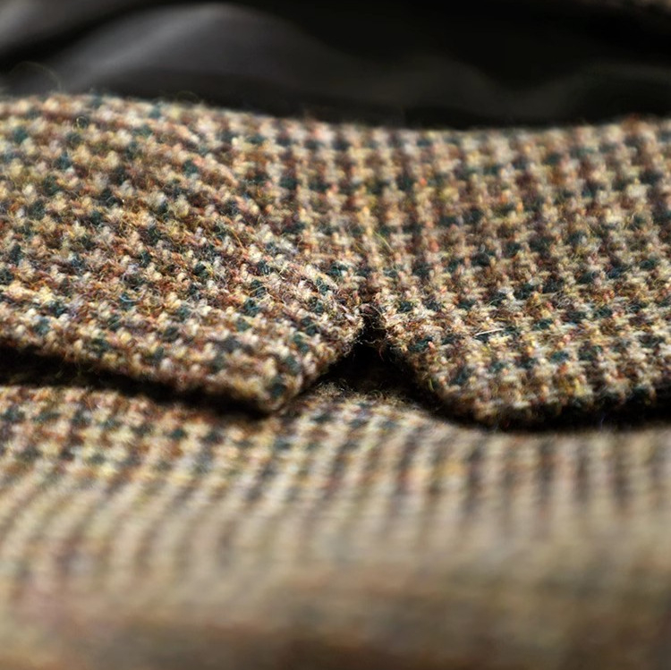 Ženski vuneni blejzer u retro koledž stilu, sako ovratnik, dugi rukavi, 50–70% vuna