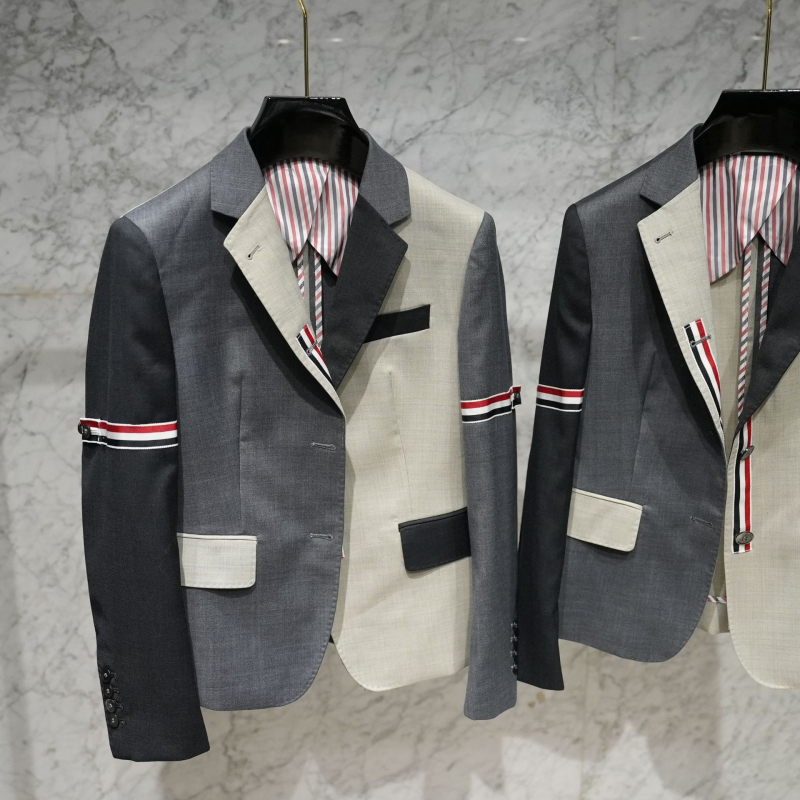 Ženski vuneni-blend sako-kostim, 30–50% vuna; jednostruki kopčanje s reverom; normalna duljina (50–65 cm); japansko-korejski ležerni stil