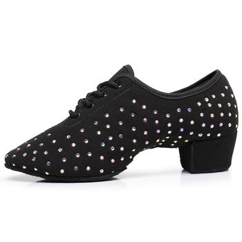 Unisex tenisice za latino ples s niskom petom i mekanom potplatom – lagane, za nastupe i vježbe