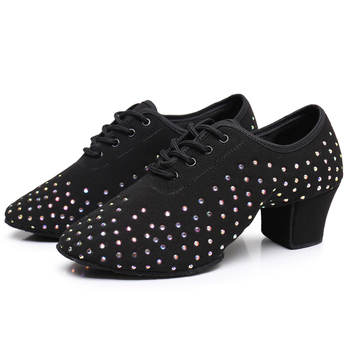 Unisex tenisice za latino ples s niskom petom i mekanom potplatom – lagane, za nastupe i vježbe