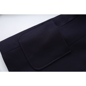 Женски втален сако с бродерия, яка на сакото, дълги ръкави, едно копче — есен 2025