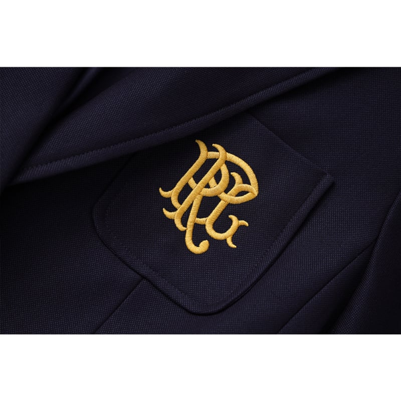 Женски втален сако с бродерия, яка на сакото, дълги ръкави, едно копче — есен 2025