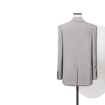 Žensko sako za odijelo, dvostruko kopčanje, jednobojni uzorak, glavni materijal: triacetat vlakna (50–70%)