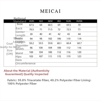 Žensko sako za odijelo, dvostruko kopčanje, jednobojni uzorak, glavni materijal: triacetat vlakna (50–70%)