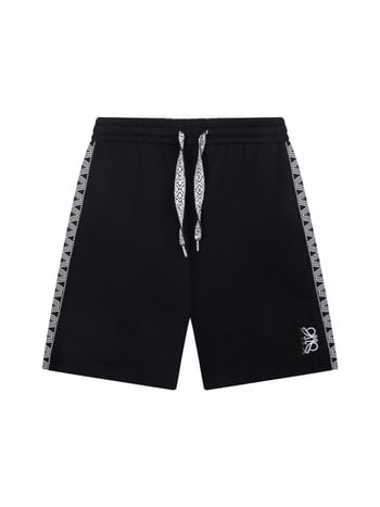 Unisex βαμβακερά σορτς με κεντημένο λογότυπο, ίσια γραμμή, μικροελαστικότητα, για όλες τις εποχές casual