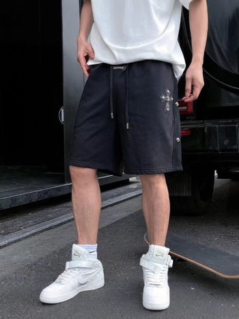 Muške šorceve za plažu s križnim šivanjem, udoban kroj, korejski stil, poliester tkanina, mikroelastičnost.