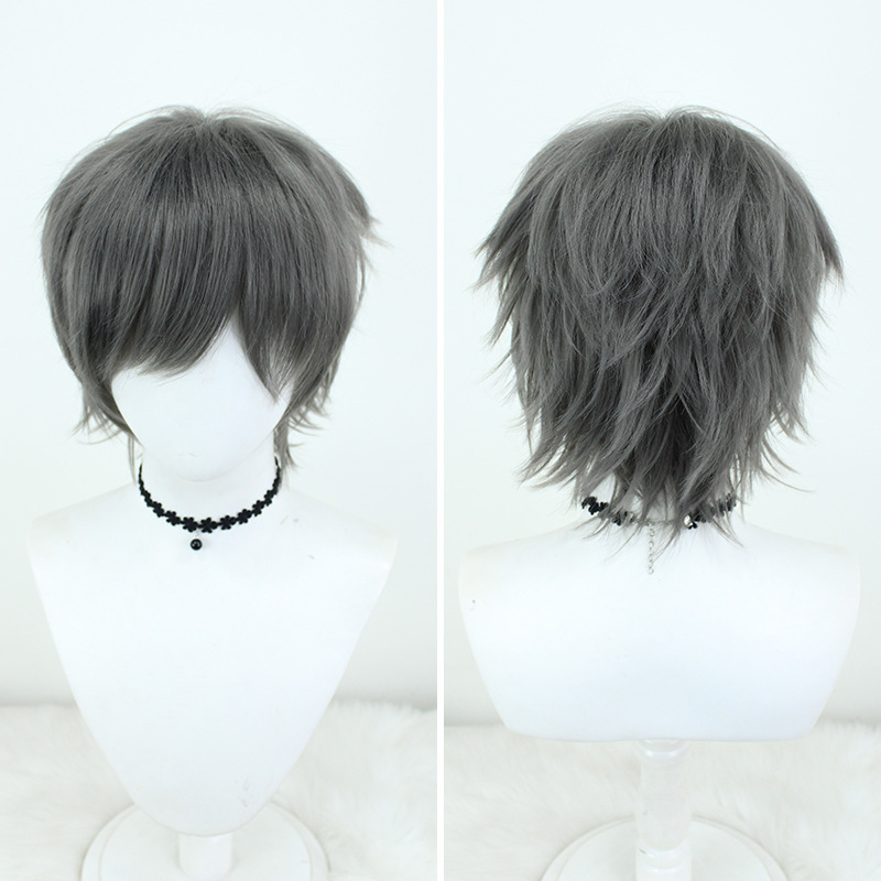 Cosplay perika, kratka kovrčava frizura, termički otporna vlakna, otprilike 150 g, nije pogodna za toplo bojanje