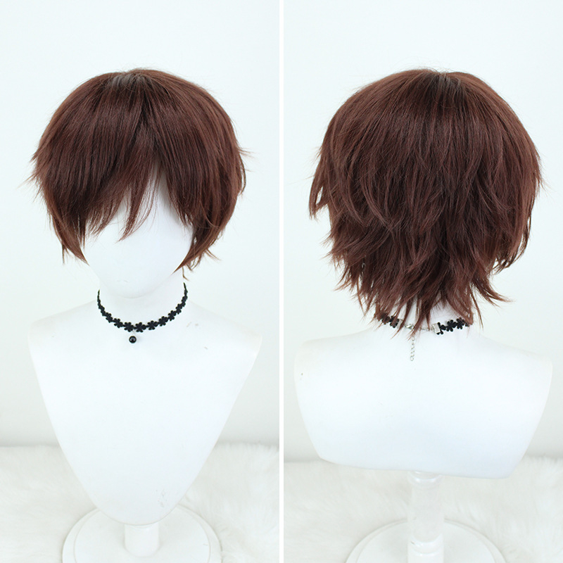 Cosplay perika, kratka kovrčava frizura, termički otporna vlakna, otprilike 150 g, nije pogodna za toplo bojanje