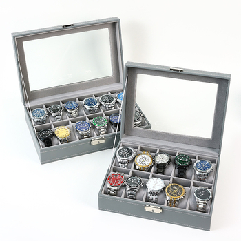 Kutija za satove za skladištenje, drvena konstrukcija, plišani ulošak, marka Xin, pakiranje u kutiji