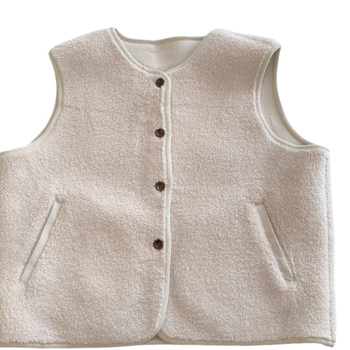 Chenille prsluk bez ovratnika za odrasle žene, ženstven stil, proljeće 2023.