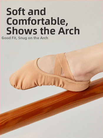 Unisex plesne cipele za balet i moderni ples – mek podplat od kože, prozračna, lagana, otporna na habanje, za odrasle.