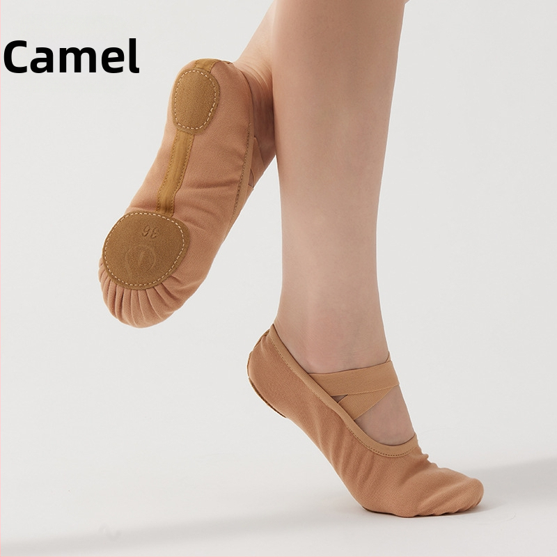 Unisex plesne cipele za balet i moderni ples – mek podplat od kože, prozračna, lagana, otporna na habanje, za odrasle.