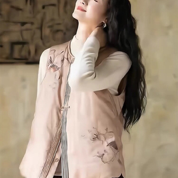 Li Mengfang vesta — Elegantni gradski stil, Zima 2024, sadržaj glavnog materijala <30%