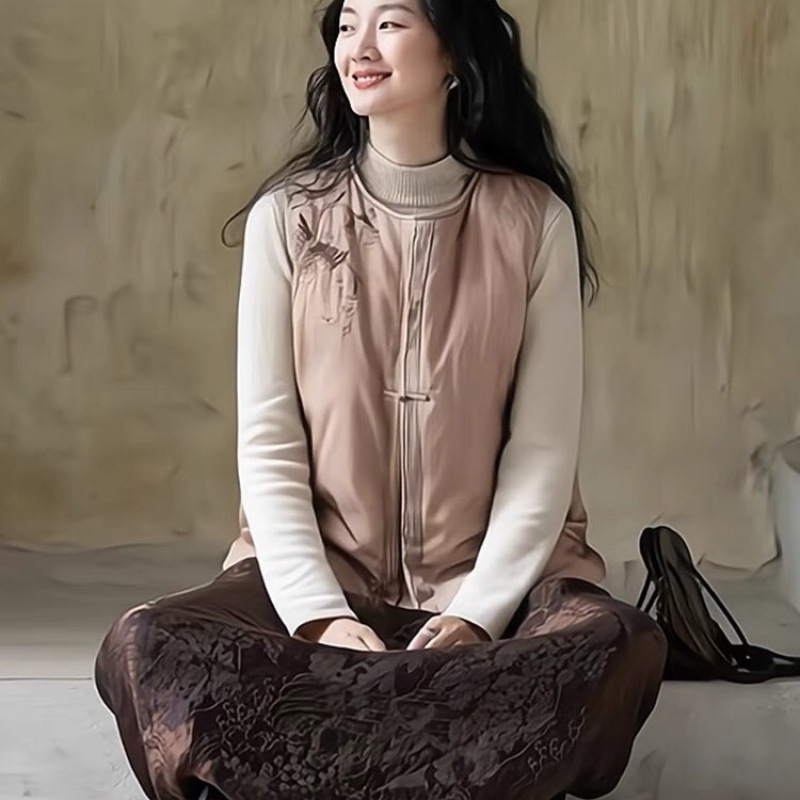 Li Mengfang vesta — Elegantni gradski stil, Zima 2024, sadržaj glavnog materijala <30%