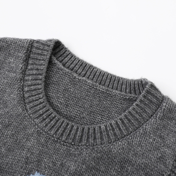 Ženski pleteni gornji dio bez rukava s cvjetnim uzorkom, pulover stil, kratka duljina, poliester