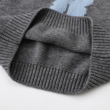 Ženski pleteni gornji dio bez rukava s cvjetnim uzorkom, pulover stil, kratka duljina, poliester