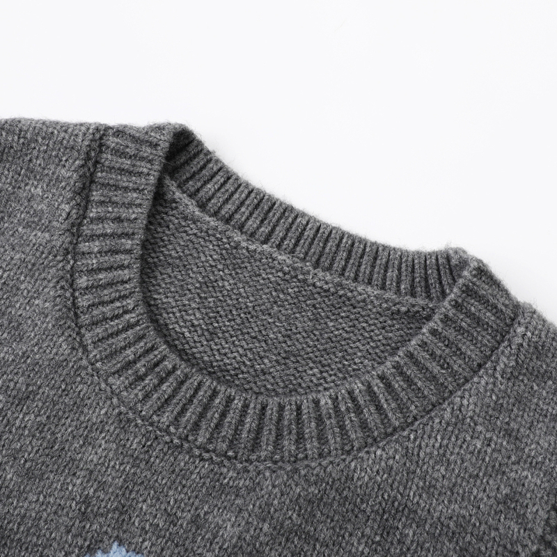 Ženski pleteni gornji dio bez rukava s cvjetnim uzorkom, pulover stil, kratka duljina, poliester