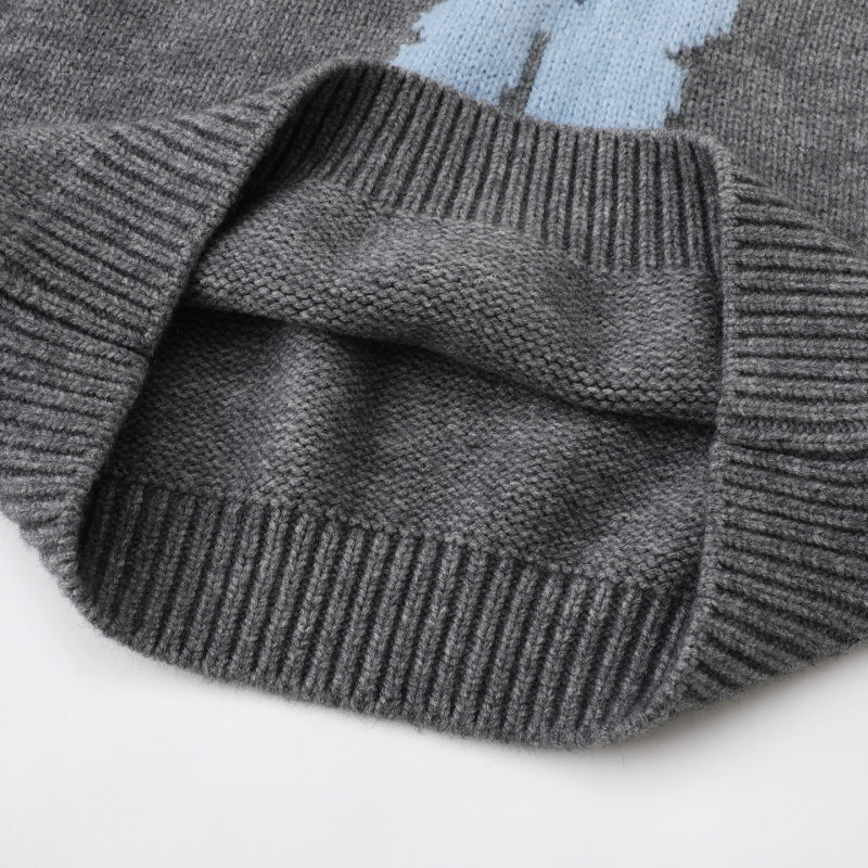 Ženski pleteni gornji dio bez rukava s cvjetnim uzorkom, pulover stil, kratka duljina, poliester