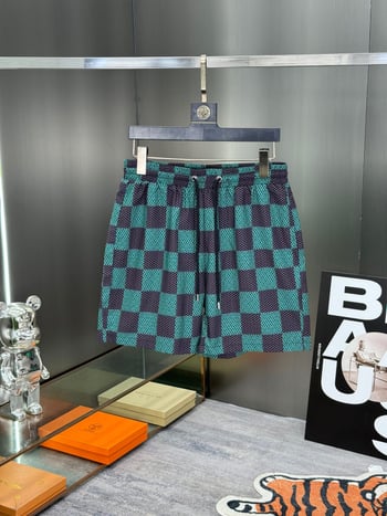 Muške plažne šorceve od poliestera, s podstavom, print uzorak, mikro-elastičnost