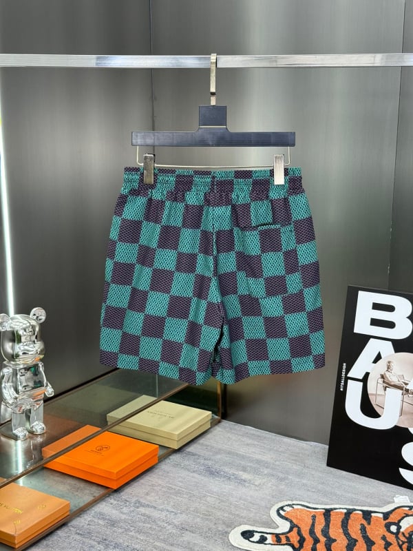 Muške plažne šorceve od poliestera, s podstavom, print uzorak, mikro-elastičnost