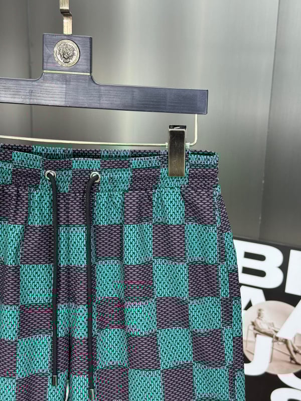 Muške plažne šorceve od poliestera, s podstavom, print uzorak, mikro-elastičnost