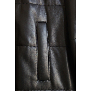 Muška kožna jakna u britskom stilu od prave ovčje kože, zatvarač na zip, srednja duljina