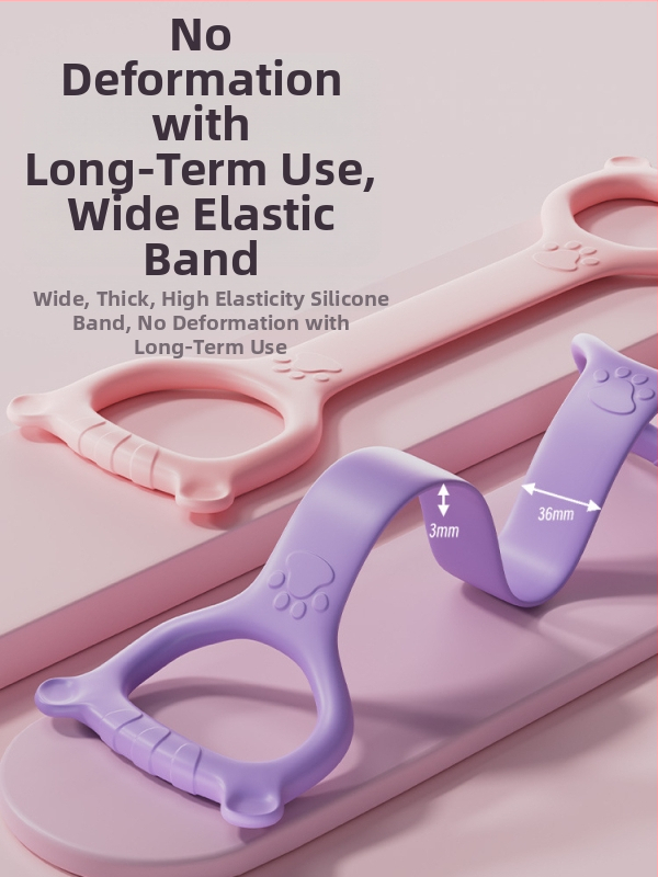 Figure-8 TPE napinjač za pokretljivost ramena i tonus leđa – kućna fitness traka za žene