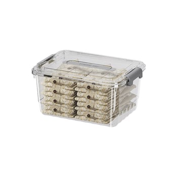 Átlátszó PP tároló doboz, kézi használat, snap-zárás, JLSD01/02/03/04