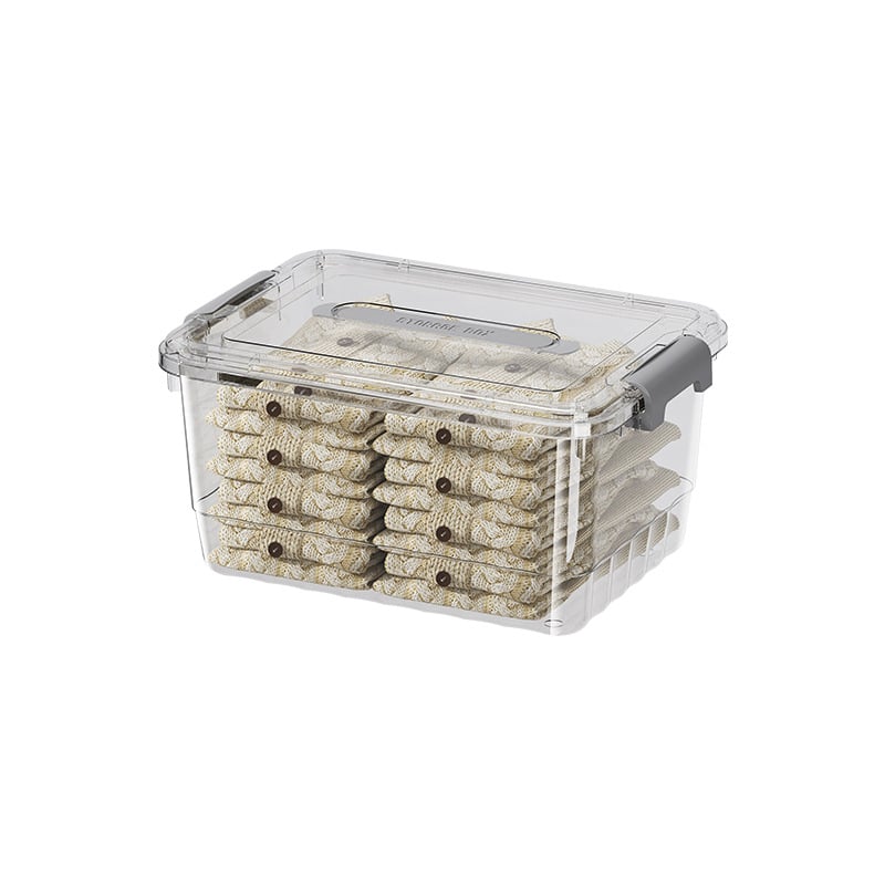 Átlátszó PP tároló doboz, kézi használat, snap-zárás, JLSD01/02/03/04