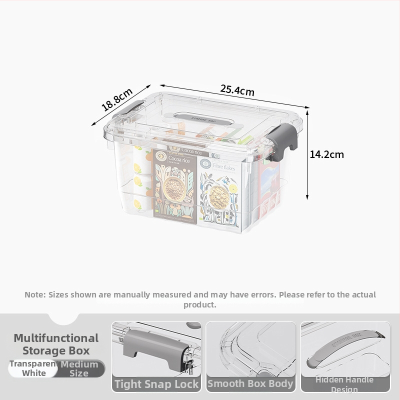 Priehľadná PP skladovacia krabička, ručná verzia, zapínanie na cvaknutie, modely JLSD01/02/03/04