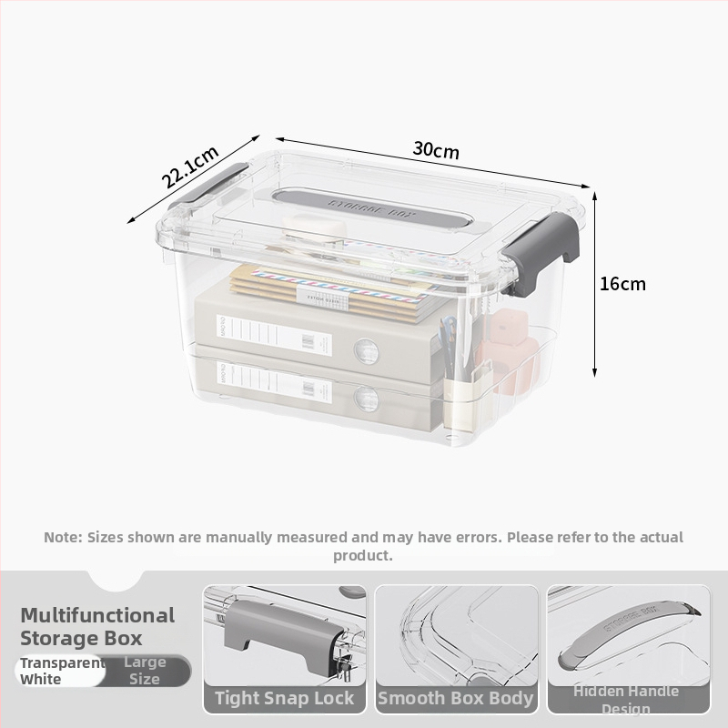 Priehľadná PP skladovacia krabička, ručná verzia, zapínanie na cvaknutie, modely JLSD01/02/03/04