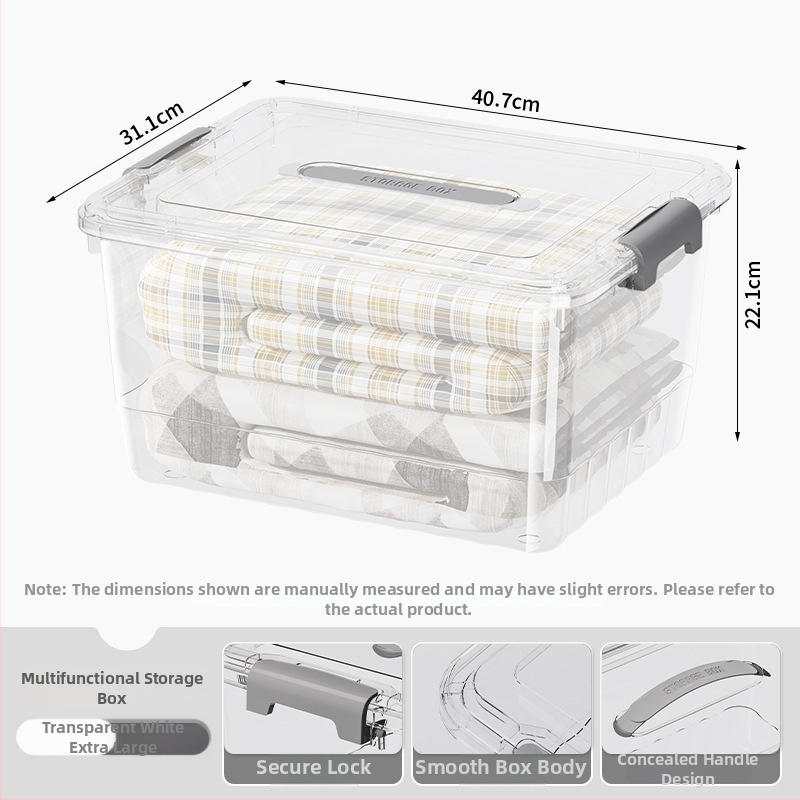 Priehľadná PP skladovacia krabička, ručná verzia, zapínanie na cvaknutie, modely JLSD01/02/03/04