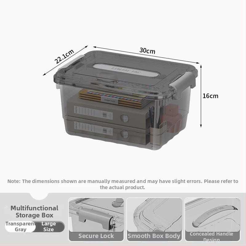 Priehľadná PP skladovacia krabička, ručná verzia, zapínanie na cvaknutie, modely JLSD01/02/03/04