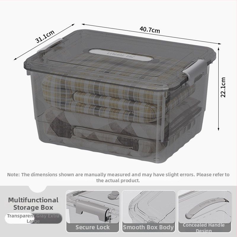 Priehľadná PP skladovacia krabička, ručná verzia, zapínanie na cvaknutie, modely JLSD01/02/03/04