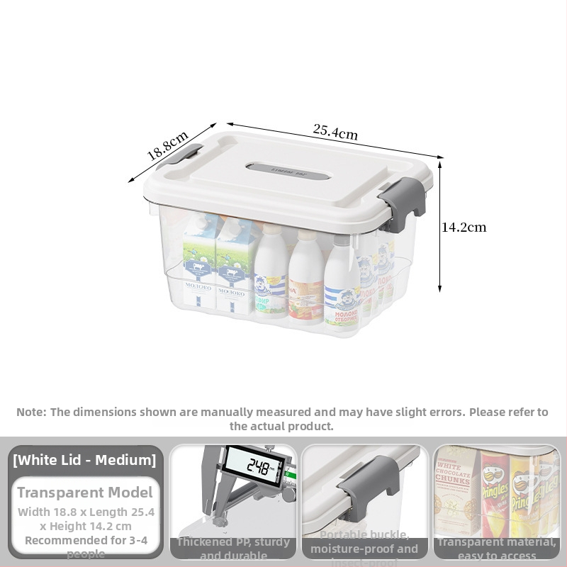 Priehľadná PP skladovacia krabička, ručná verzia, zapínanie na cvaknutie, modely JLSD01/02/03/04