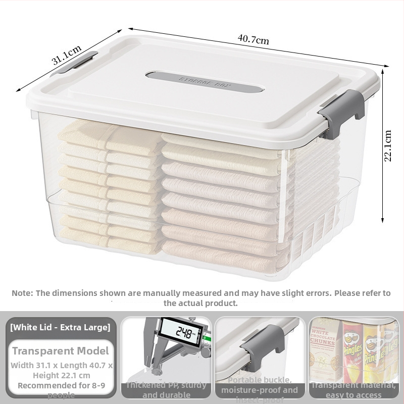 Priehľadná PP skladovacia krabička, ručná verzia, zapínanie na cvaknutie, modely JLSD01/02/03/04