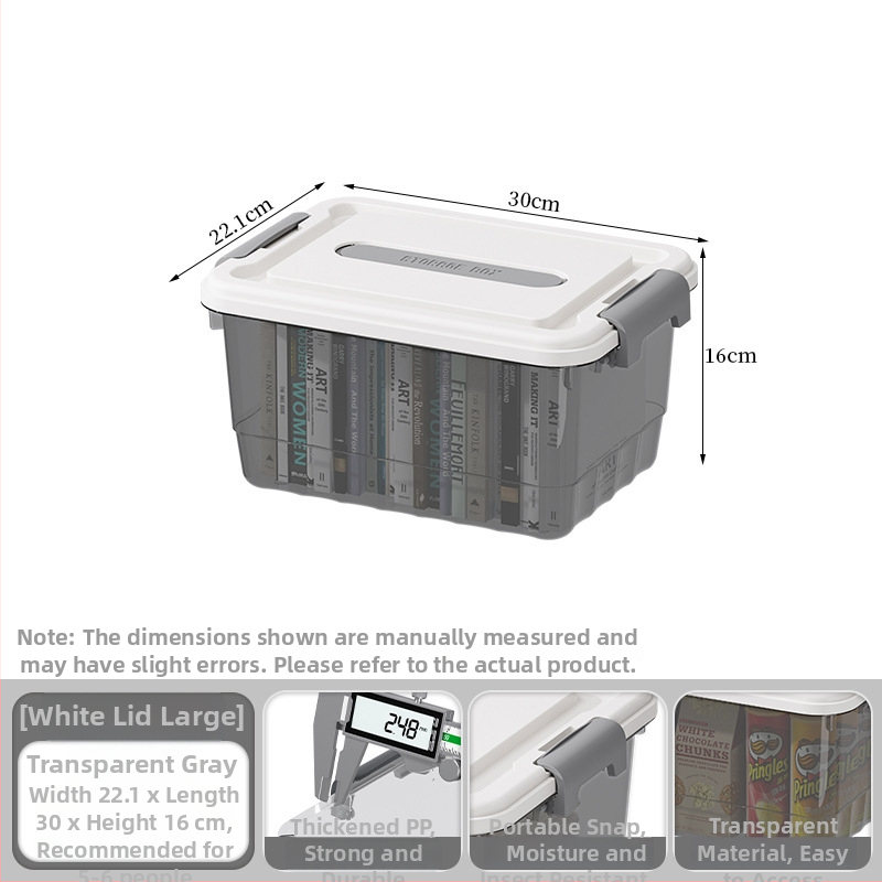 Priehľadná PP skladovacia krabička, ručná verzia, zapínanie na cvaknutie, modely JLSD01/02/03/04