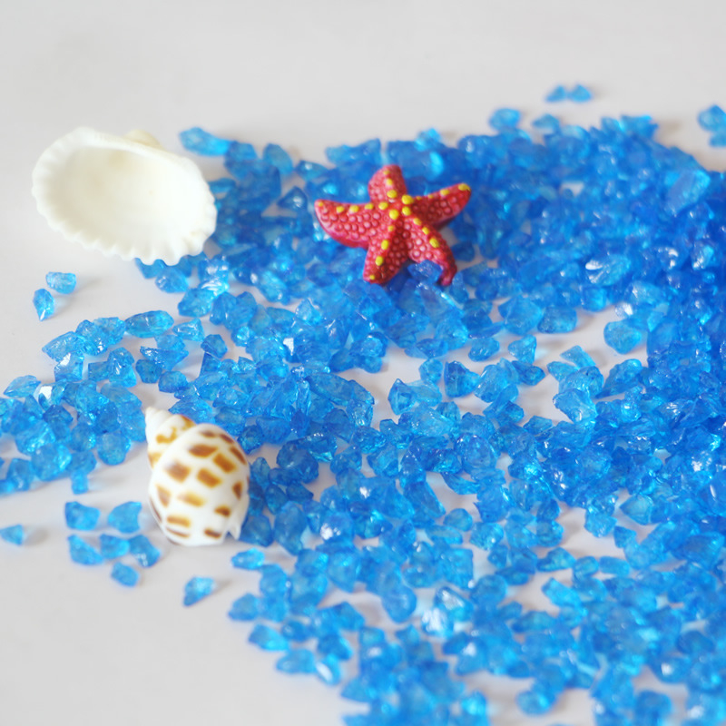 Dekor za akvarij — stakleni pijesak, staklene perle, mikro krajina, donji podlogu