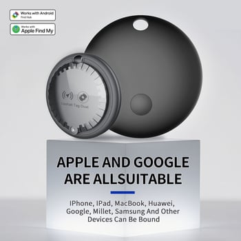 Локатор за предмети F03c | Батерия 210 mAh • Безжично проследяване до 50 m • Размери 29×29×9 mm • Тегло 7,2 g