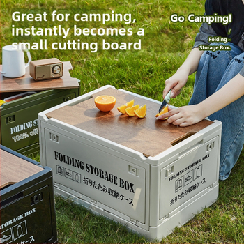 Zložiteľná PP plastová úložná skrinka do auta, kapacita 30L/55L, viacúčelová