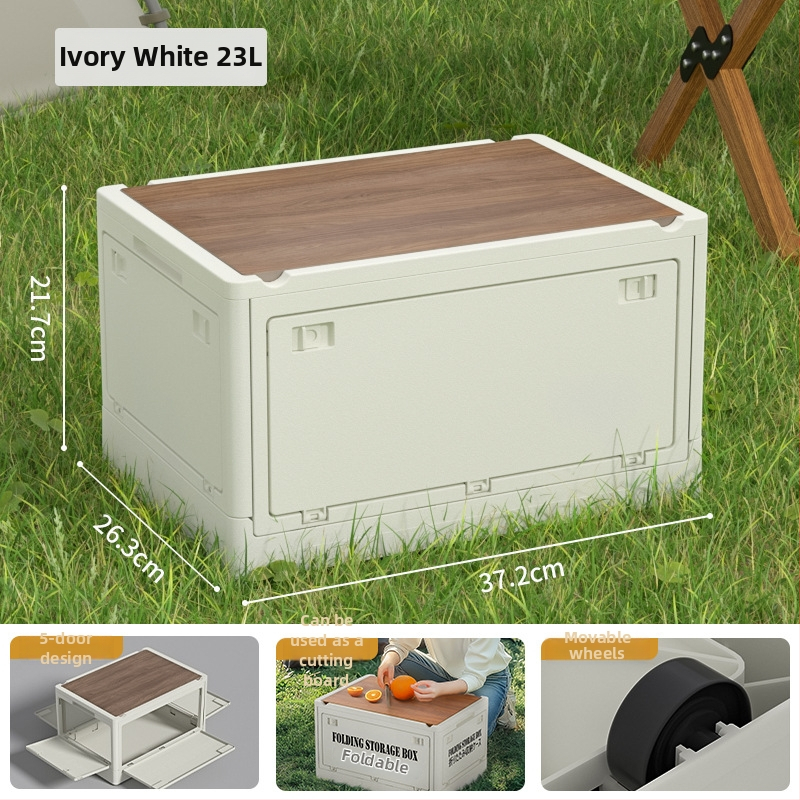 Zložiteľná PP plastová úložná skrinka do auta, kapacita 30L/55L, viacúčelová